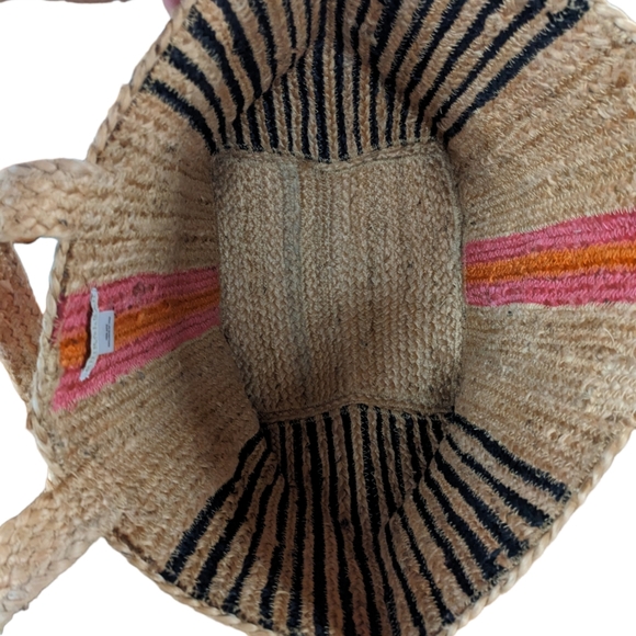 Shiraleah Etta Large Jute Tote - Picture 4 of 8